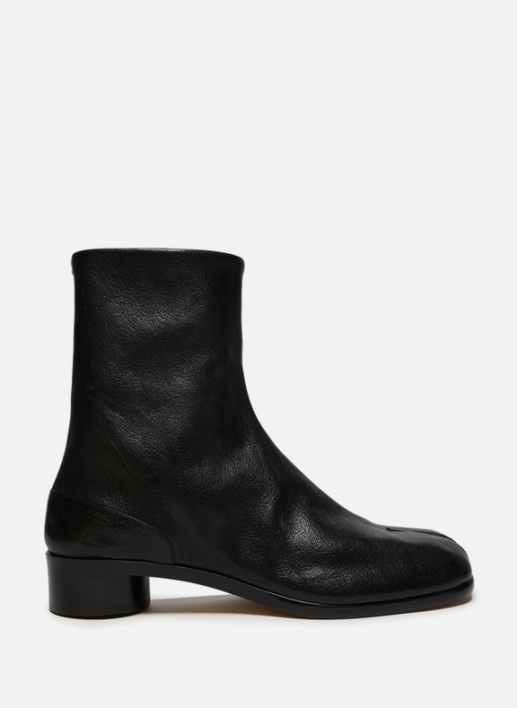 MAISON MARGIELA Tabi calfskin leather ankle boots Black