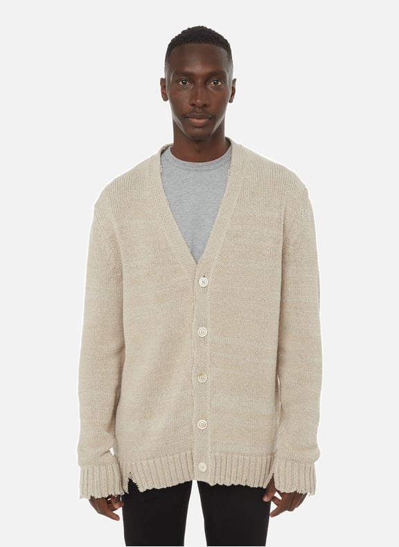 Oversized cotton-blend cardigan Multicolour by MAISON MARGIELA MAISON MARGIELA Oversized cotton-blend cardigan Multicolour