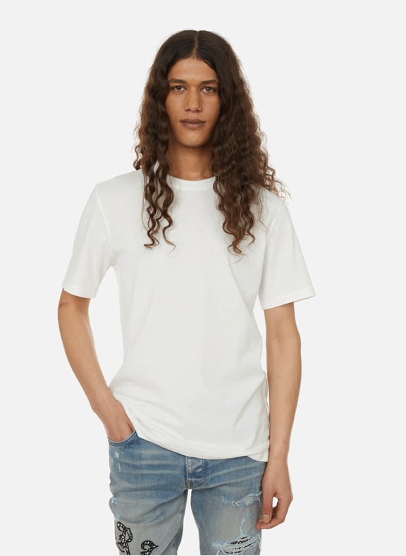 Pack of three cotton T-Shirts White by MAISON MARGIELA MAISON MARGIELA Pack of three cotton T-Shirts White