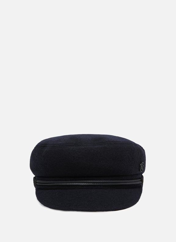 New Abby cotton Cap Blue by MAISON MICHEL MAISON MICHEL New Abby cotton Cap Blue