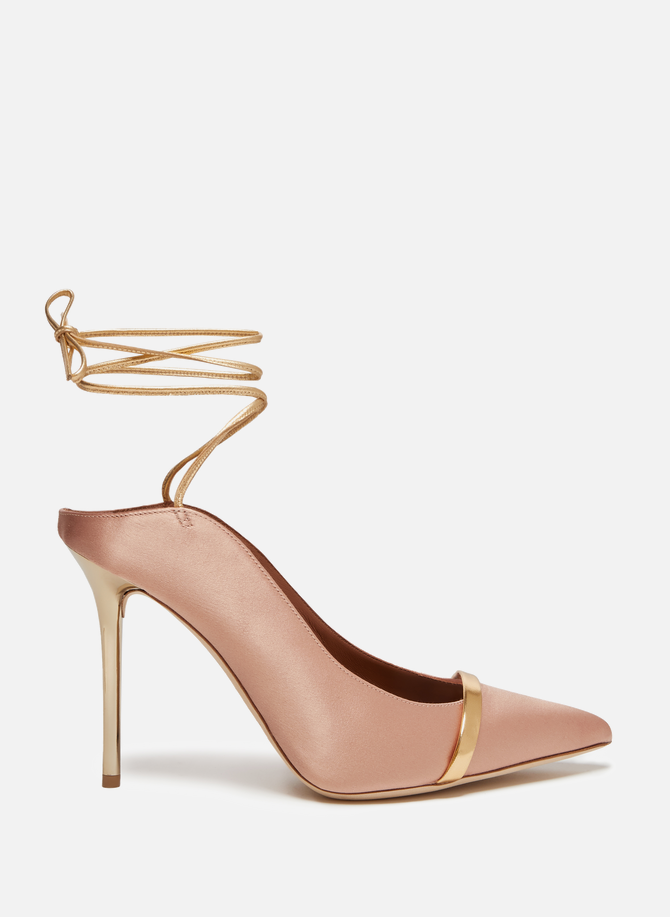 Satin pointed toe heels MALONE SOULIERS