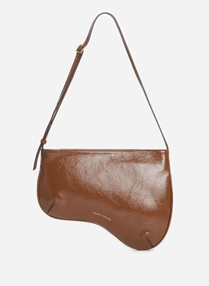 Curve leather handbag MANU ATELIER