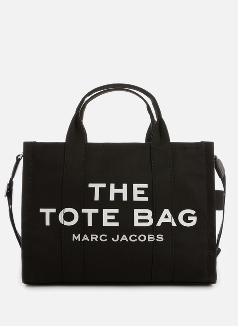 Petit sac The Tote Bag en toile de coton BlackMARC JACOBS 