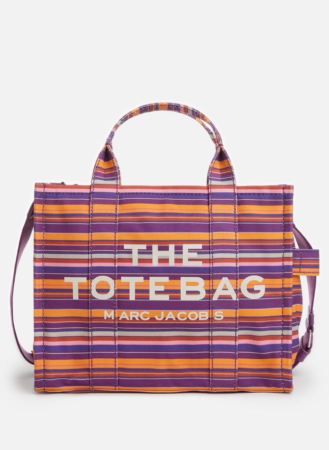 The Tote medium striped cotton canvas tote bag MARC JACOBS