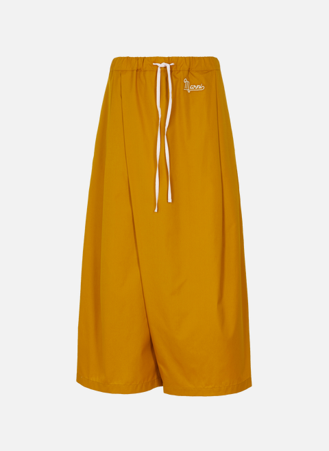 Pantalon cropped en coton YellowMARNI 
