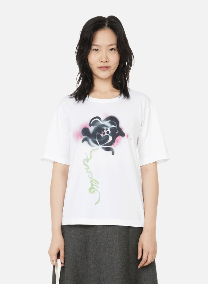 Stencil Flower printed cotton T-shirt MARNI