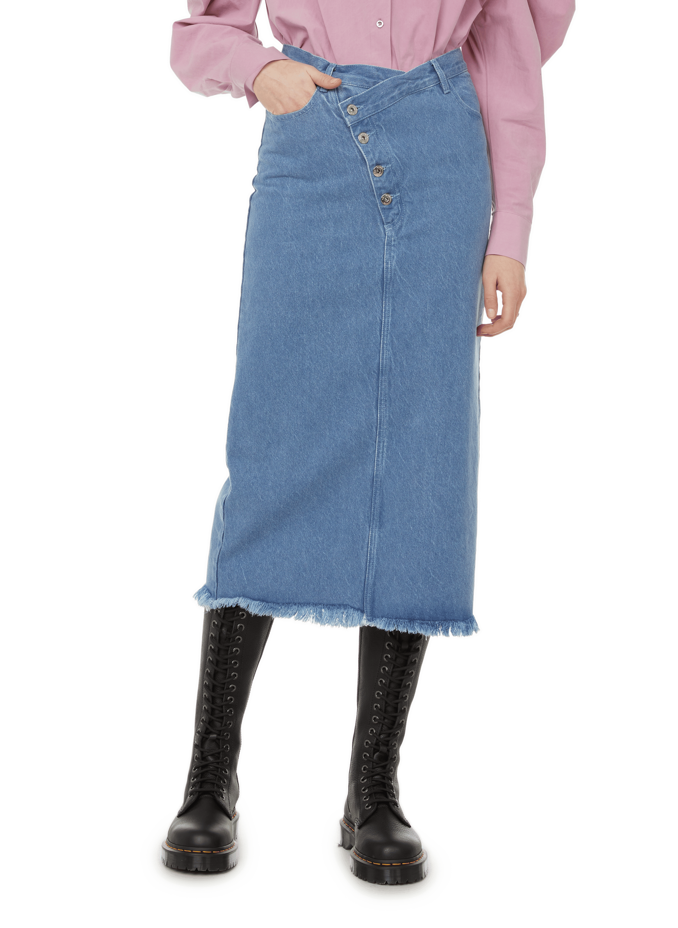 DENIM MIDI SKIRT - MARQUES ALMEIDA for 