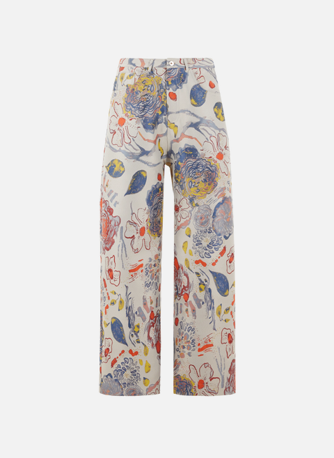 Pantalon à motif de fleurs MulticolourMARQUES ALMEIDA 