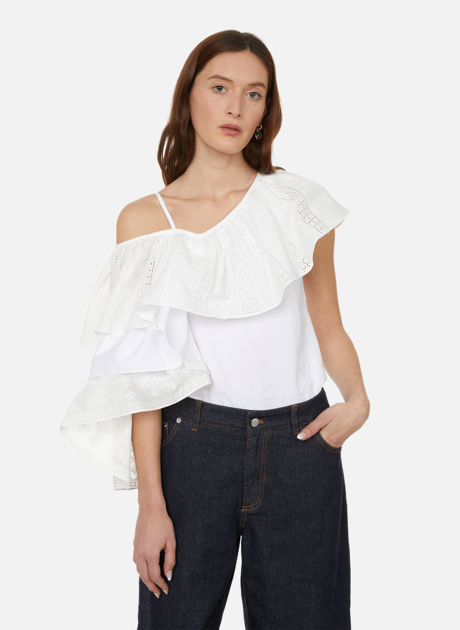 Asymmetric top with embroidered detailing MARQUES ALMEIDA