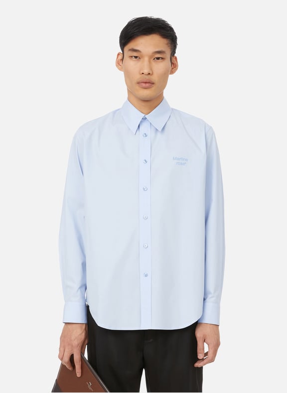 Cotton shirt Blue by MARTINE ROSE MARTINE ROSE Cotton shirt Blue