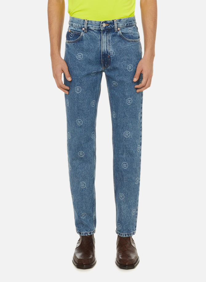 Straight cotton printed jeans MARTINE ROSE