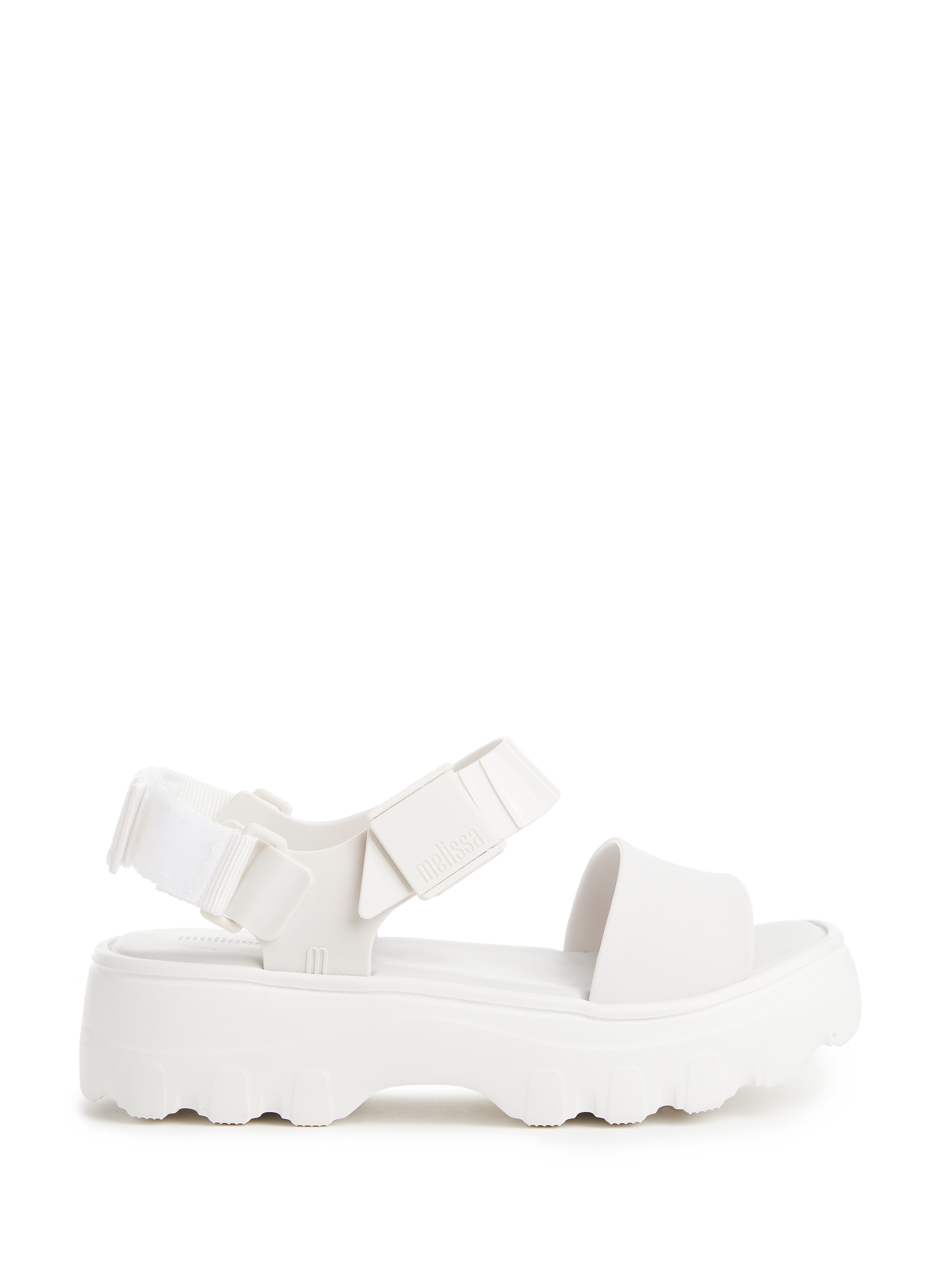 white platform chunky sandals