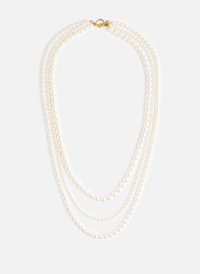 Necklace with three rows of pearls TANI BY MINETANI