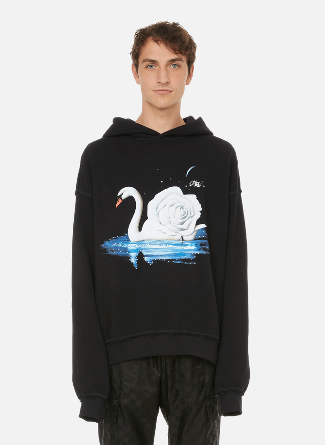 Night Swan organic cotton-blend hoodie MISBHV