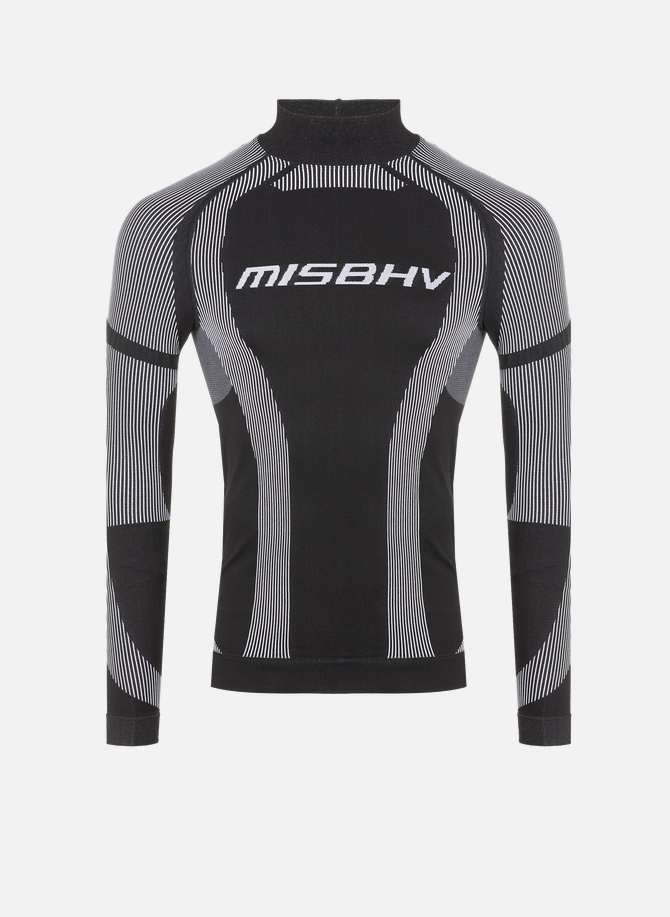 Long-sleeved recycled polyamide-blend top MISBHV