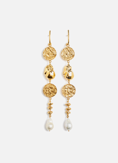 Pandaia gold-plated earrings MISHO