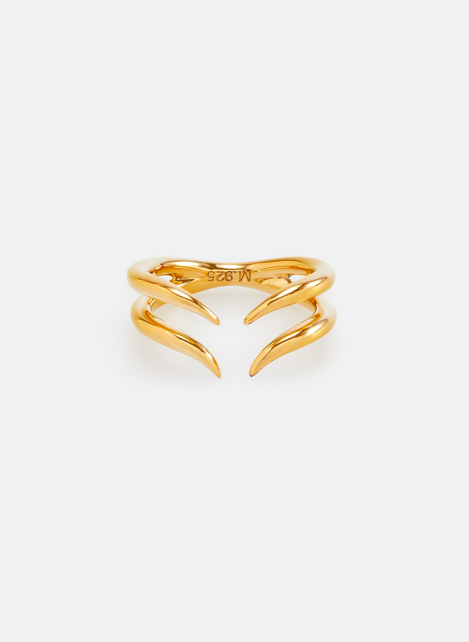 Open double gold-plated ring MISSOMA