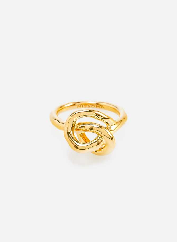 Recycled gold-plated knot ring MISSOMA