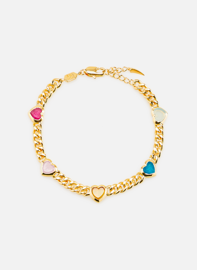 Recycled gold-plated heart charm bracelet MISSOMA