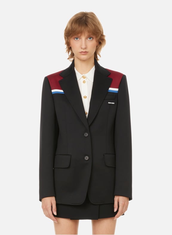 Colour block jacket Black by MIU MIU MIU MIU Colour block jacket Black