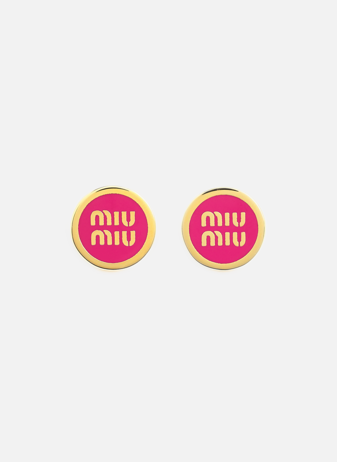 Logo earrings MIU MIU