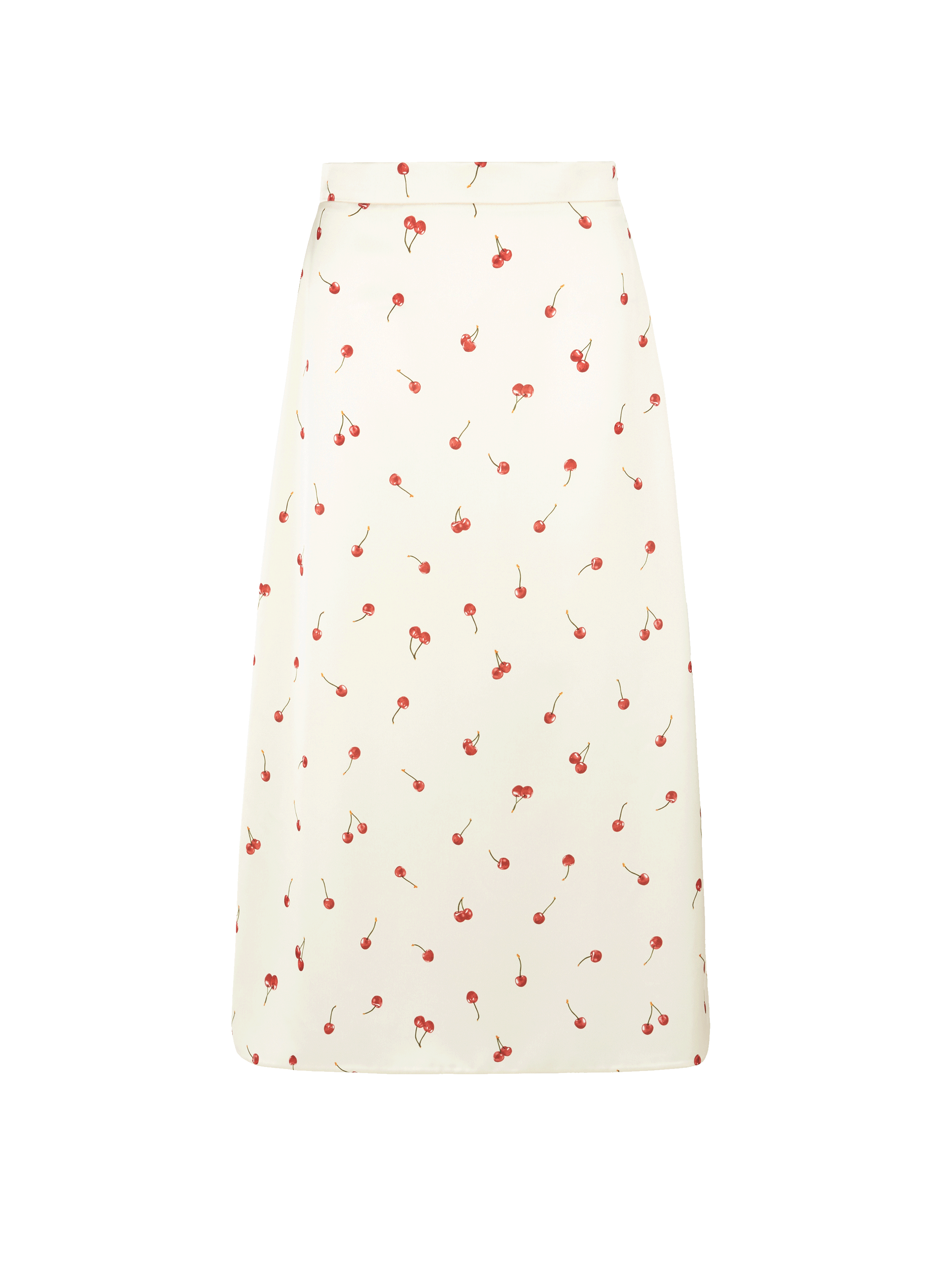 Viellette Hw Midi Skirt Barbados Cherry