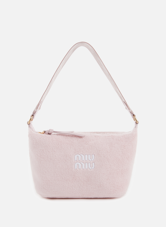 Mini handbag with printed logo MIU MIU