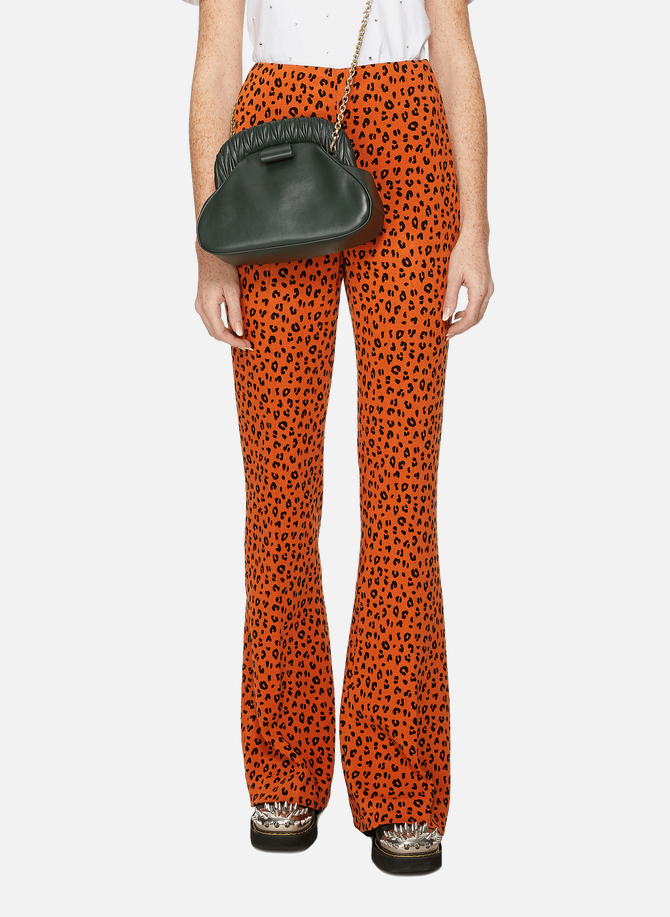 Leopard print trousers MIU MIU