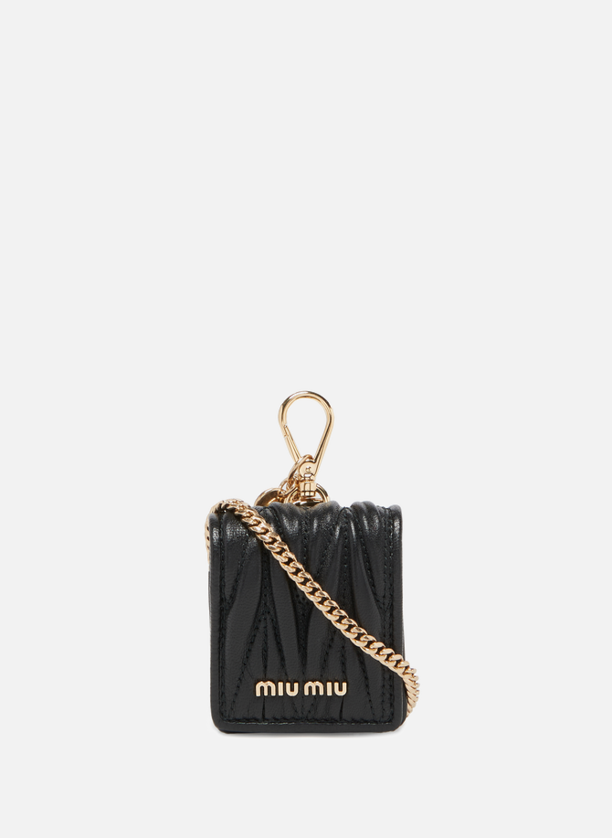 Leather Key Ring MIU MIU