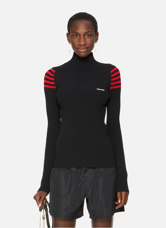 Turtleneck jumper Black by MIU MIU MIU MIU Turtleneck jumper Black
