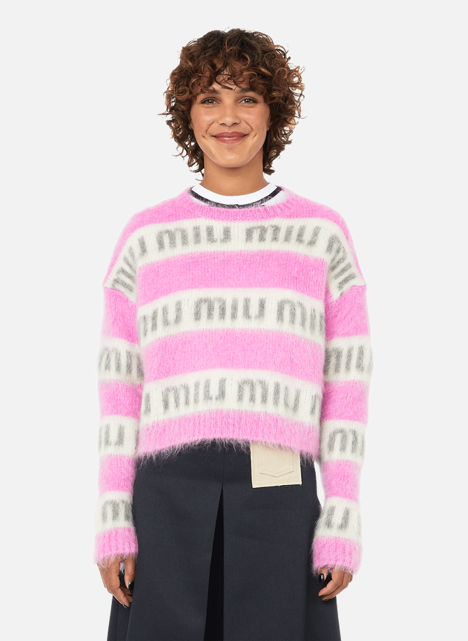 Striped wool-blend jumper MIU MIU