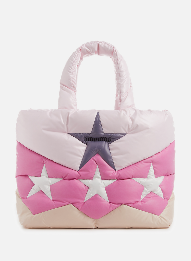 Tote bag with star pattern MIU MIU