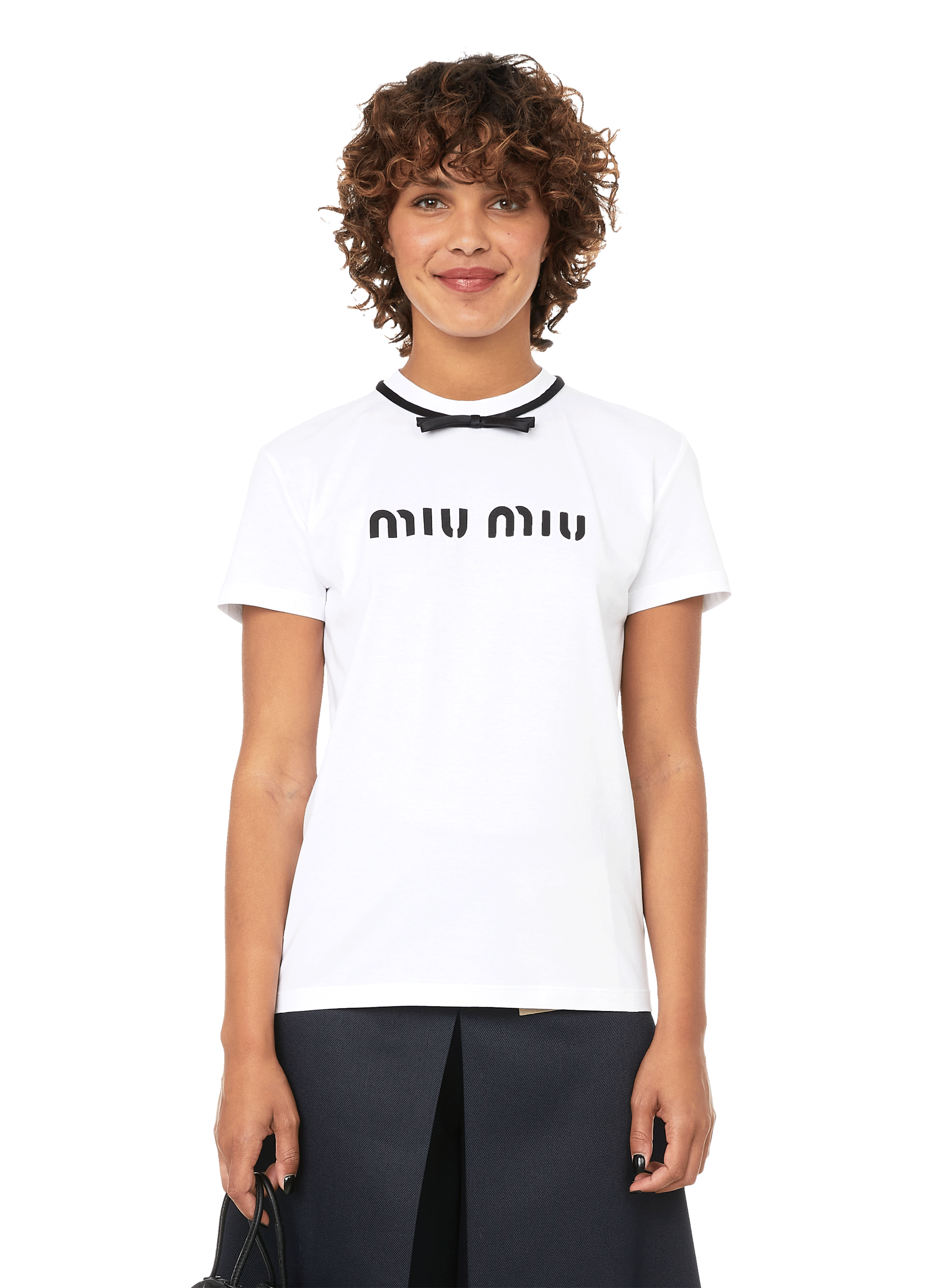 miu miu white t shirt