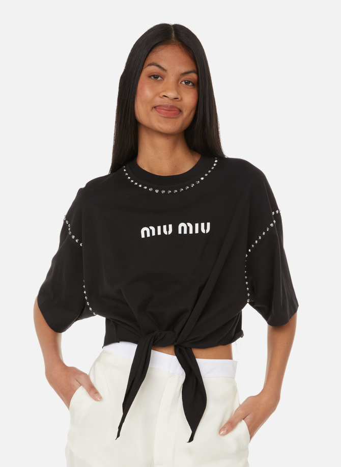 Jersey T-shirt MIU MIU