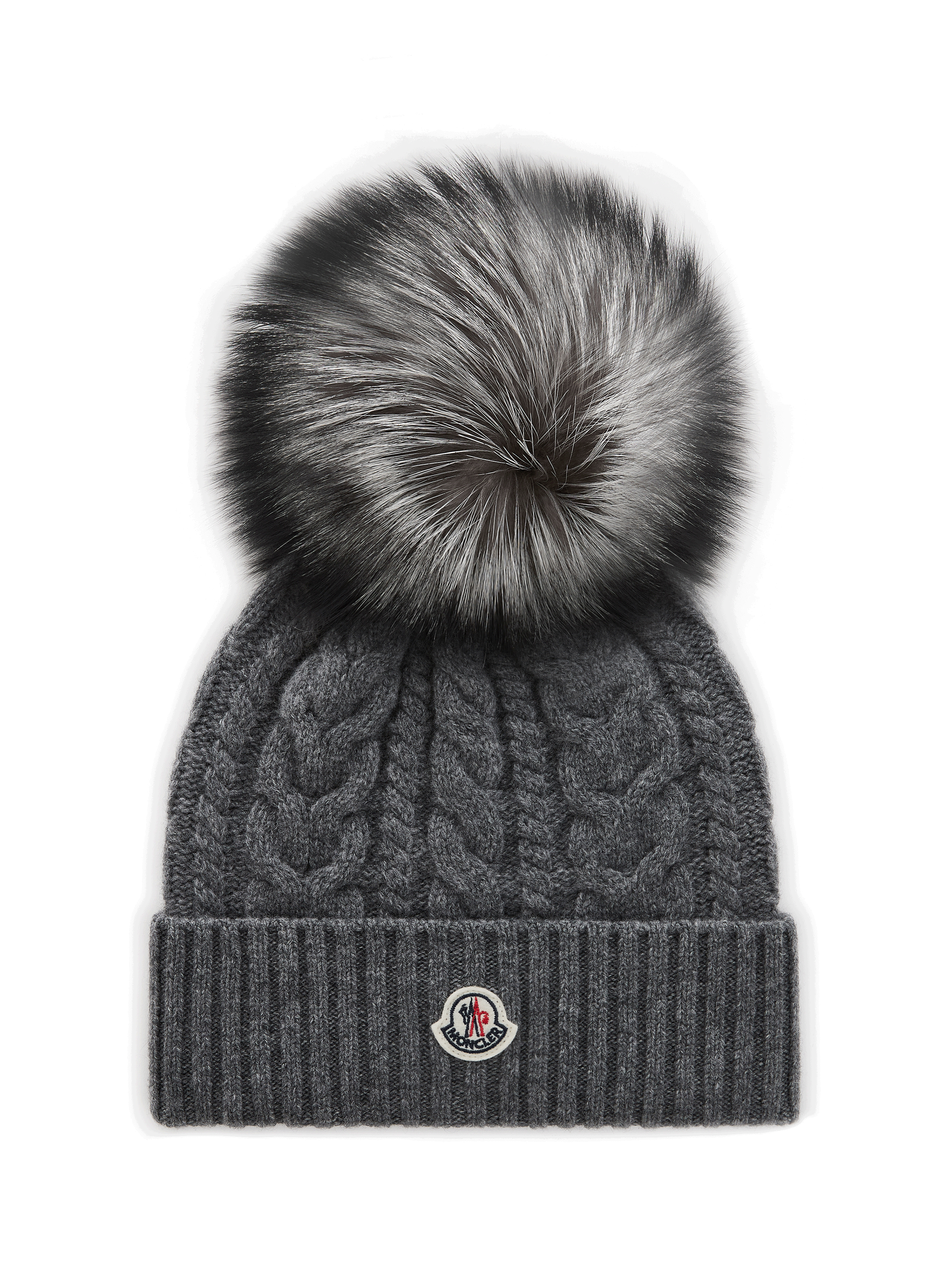 moncler beanie hat grey