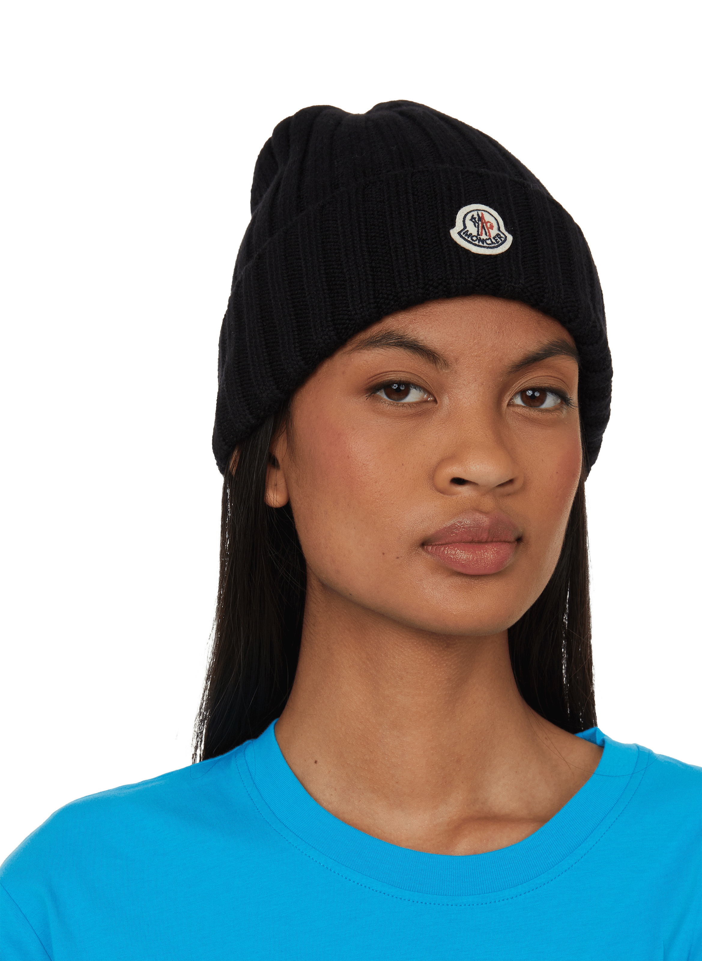 WOOL BEANIE HAT - MONCLER for WOMEN 