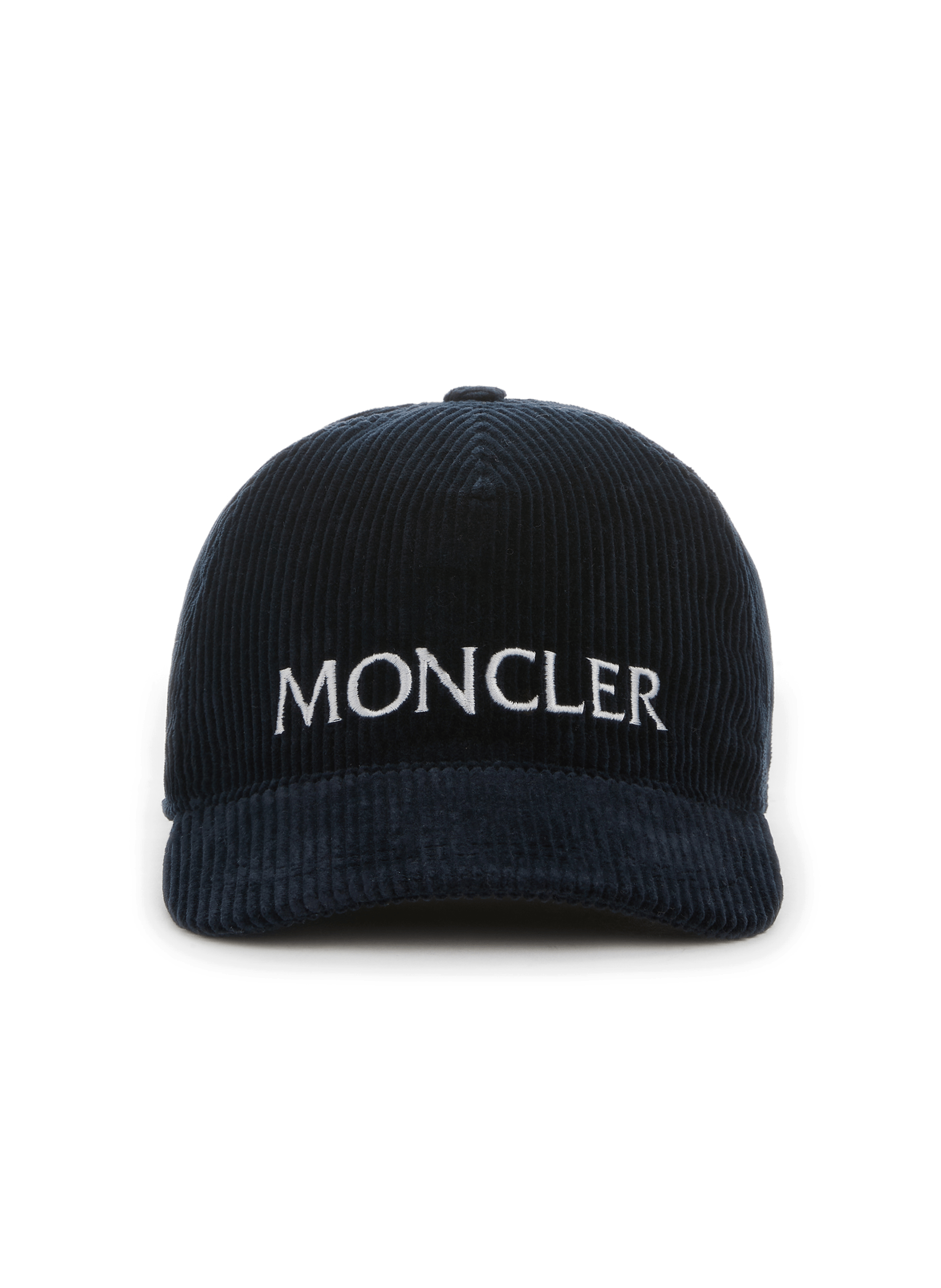 LOGO CORDUROY BASEBALL CAP - MONCLER 