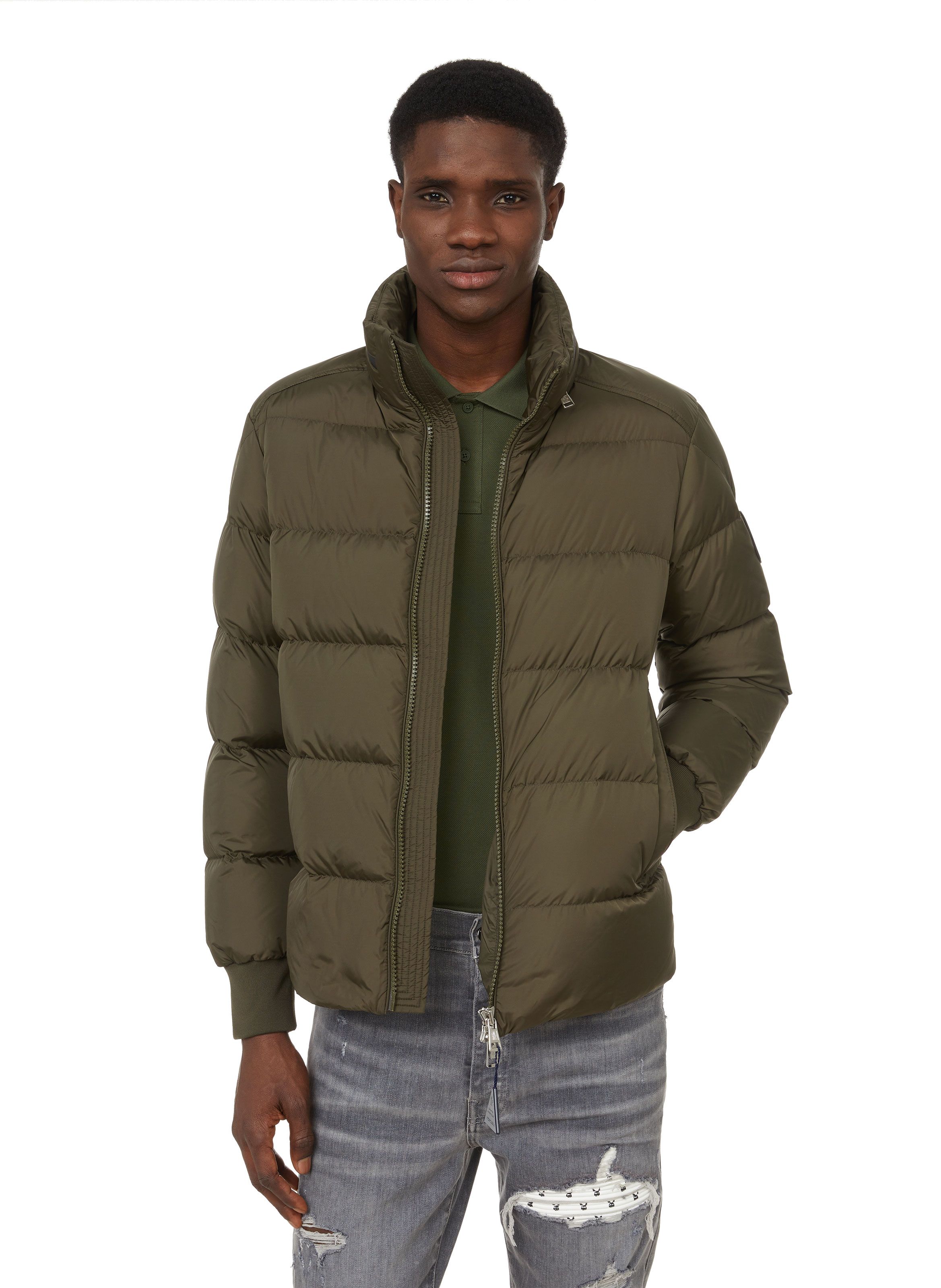 khaki moncler jacket mens