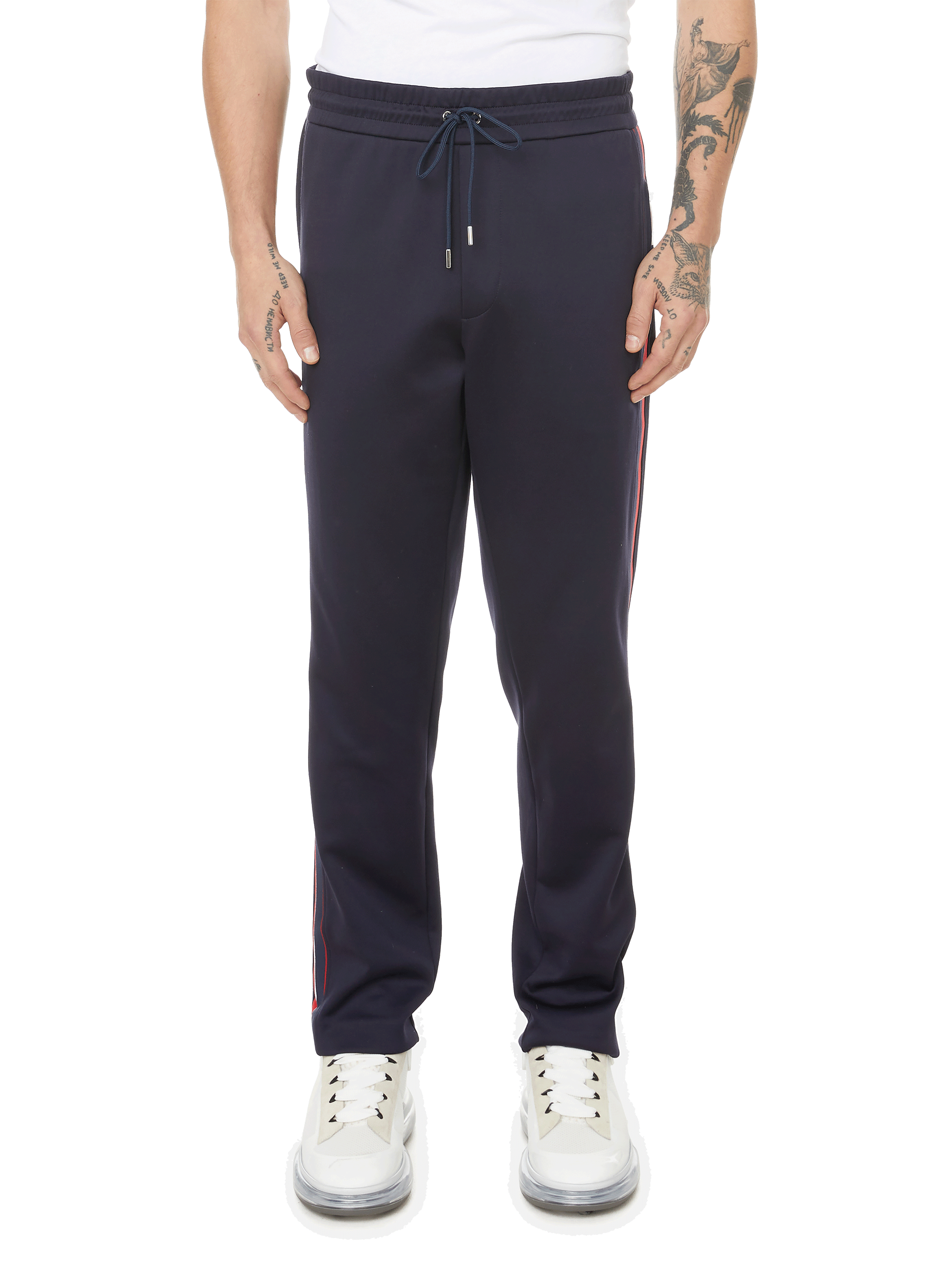 black moncler joggers