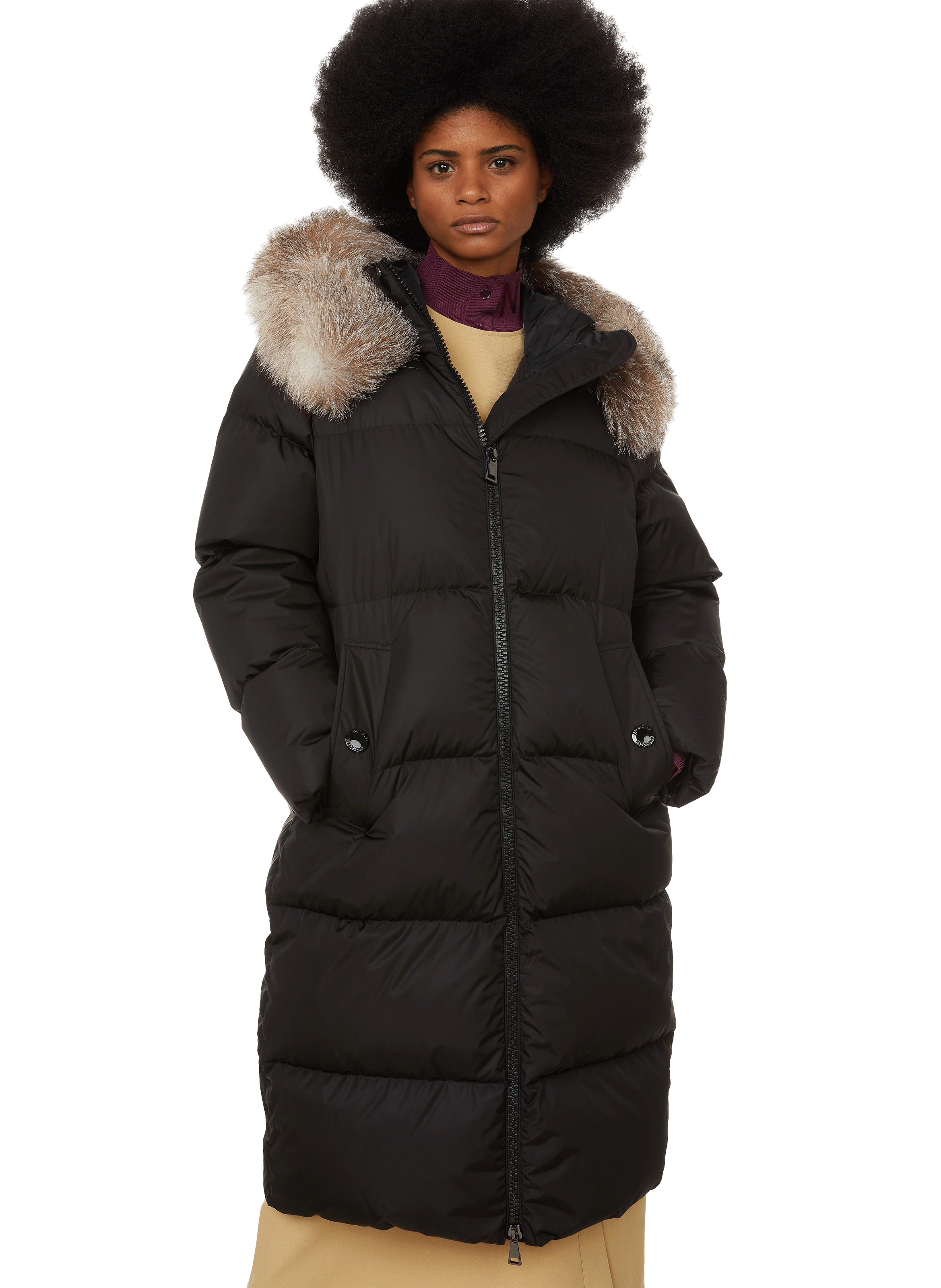 black moncler parka