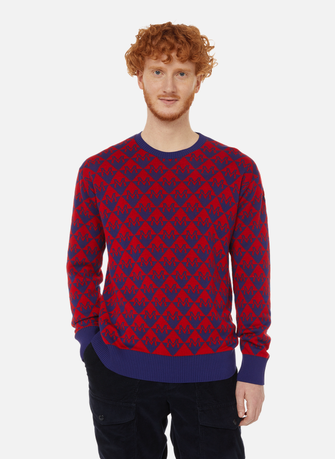 Wool and cotton jacquard jumper MONCLER