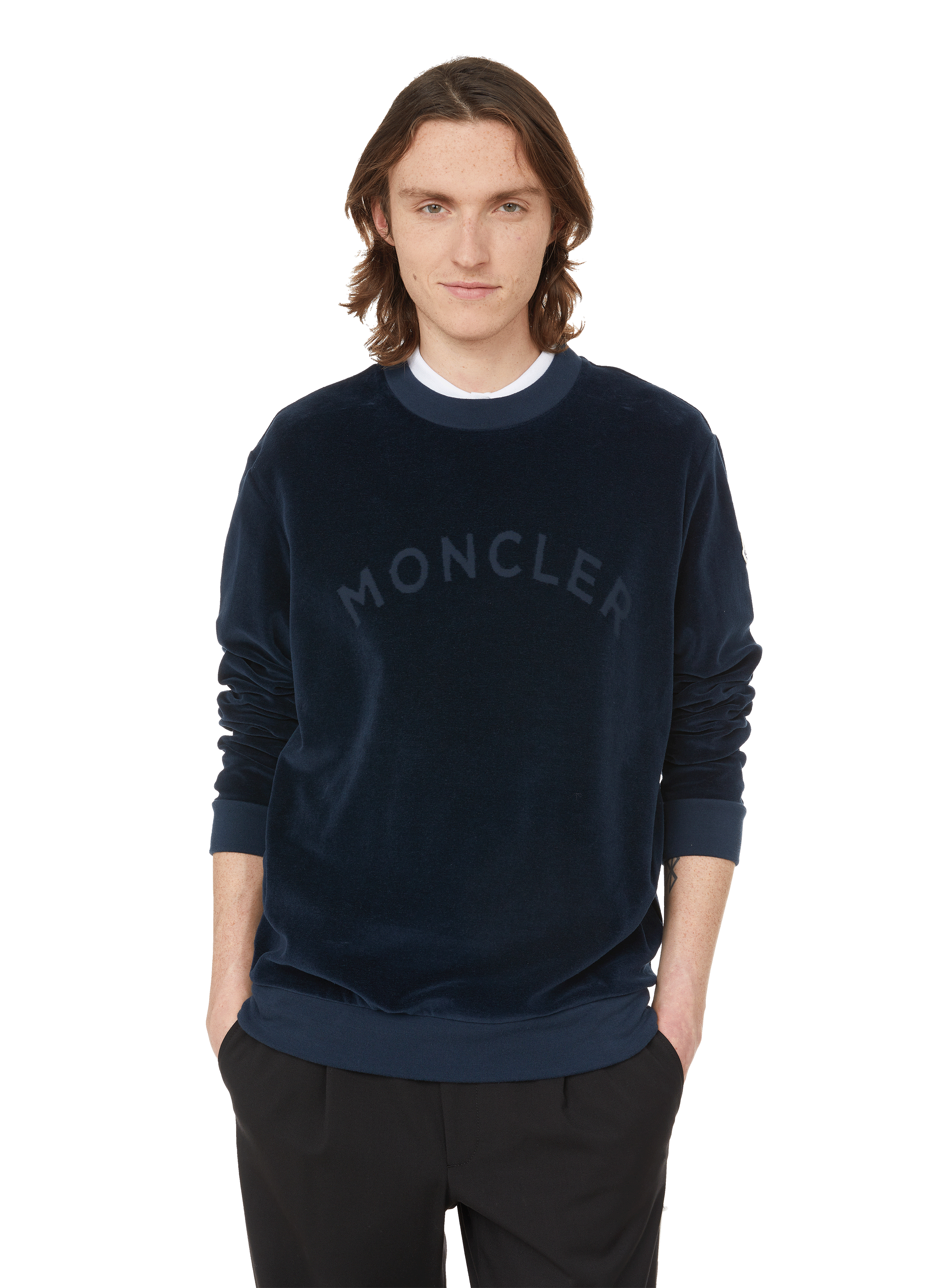 moncler sweatshirt blue