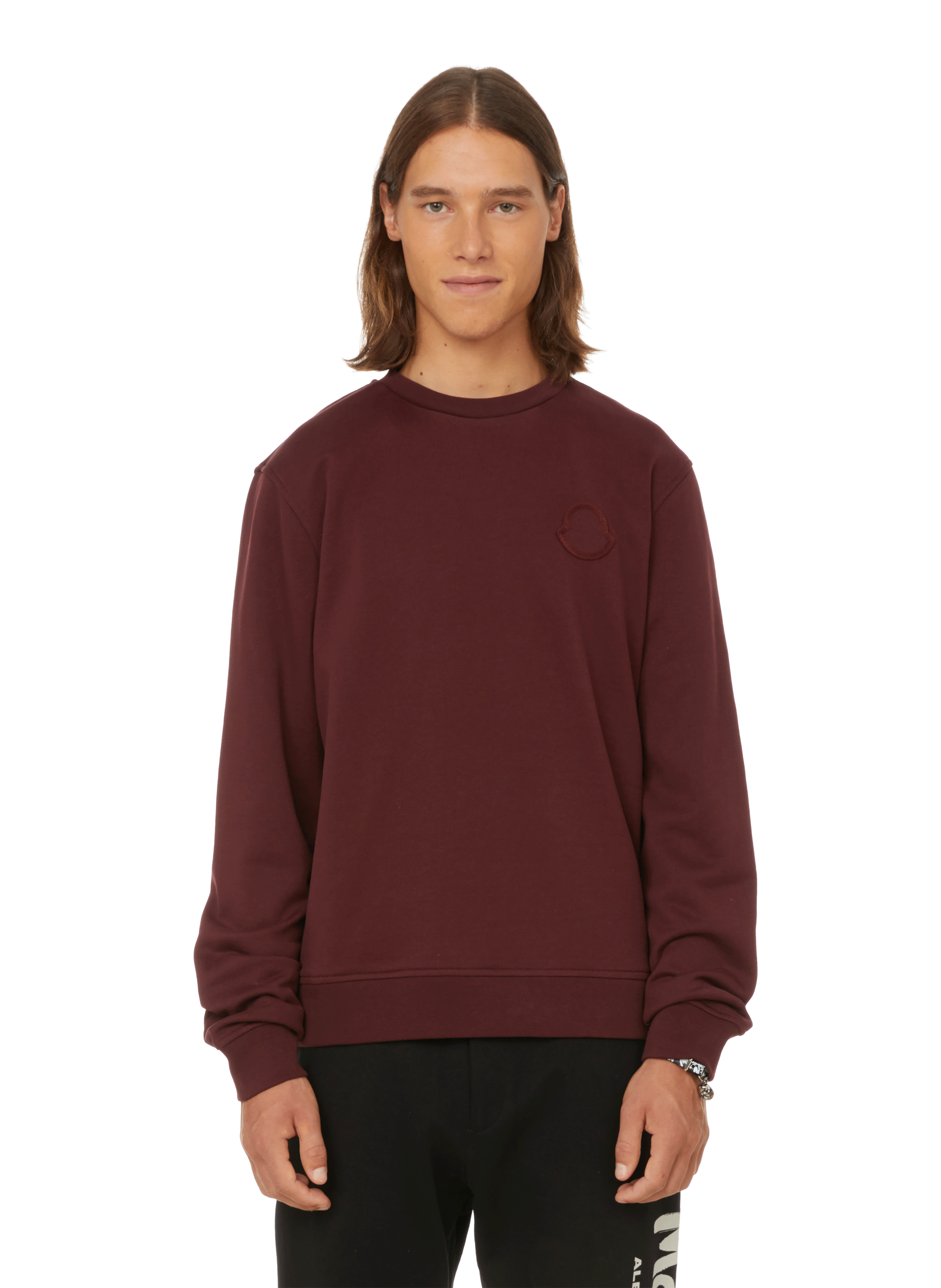 red moncler sweatshirt