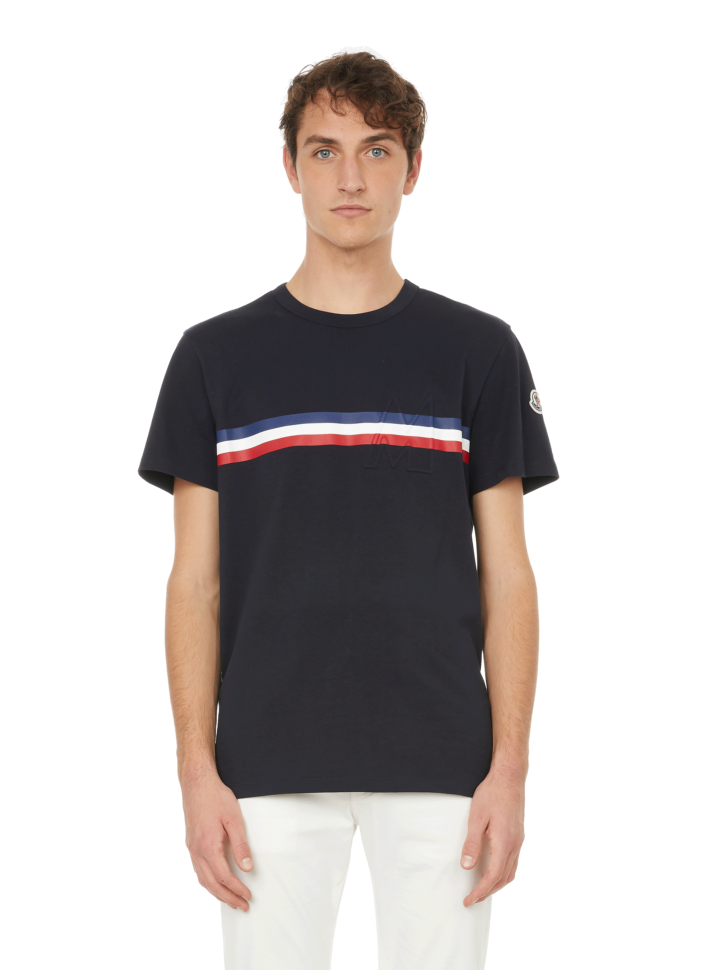 moncler tri colour t shirt