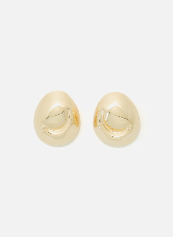 MONICA SORDO Brass Cubagua Earrings Golden