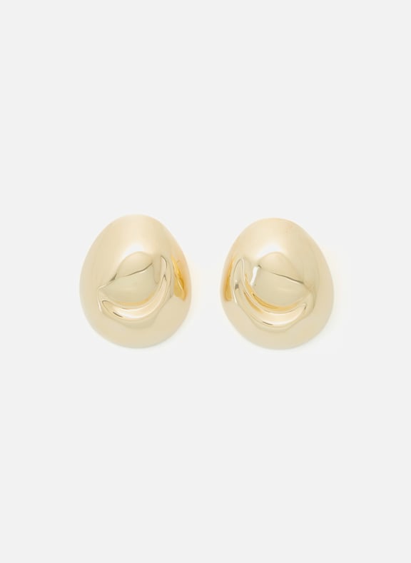 Brass Cubagua Earrings Golden by MONICA SORDO MONICA SORDO Brass Cubagua Earrings Golden