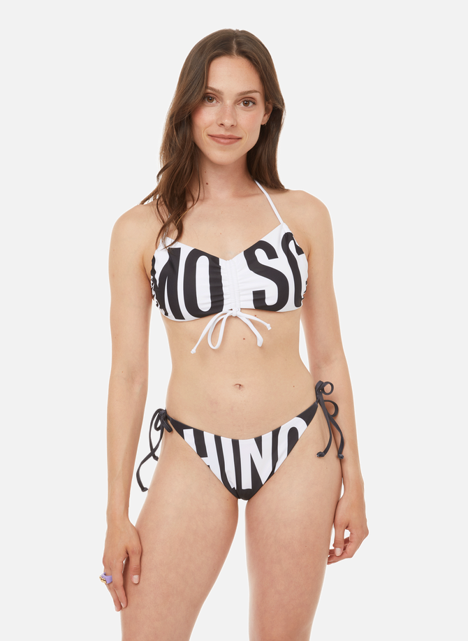 Logo-print bikini bottoms MOSCHINO