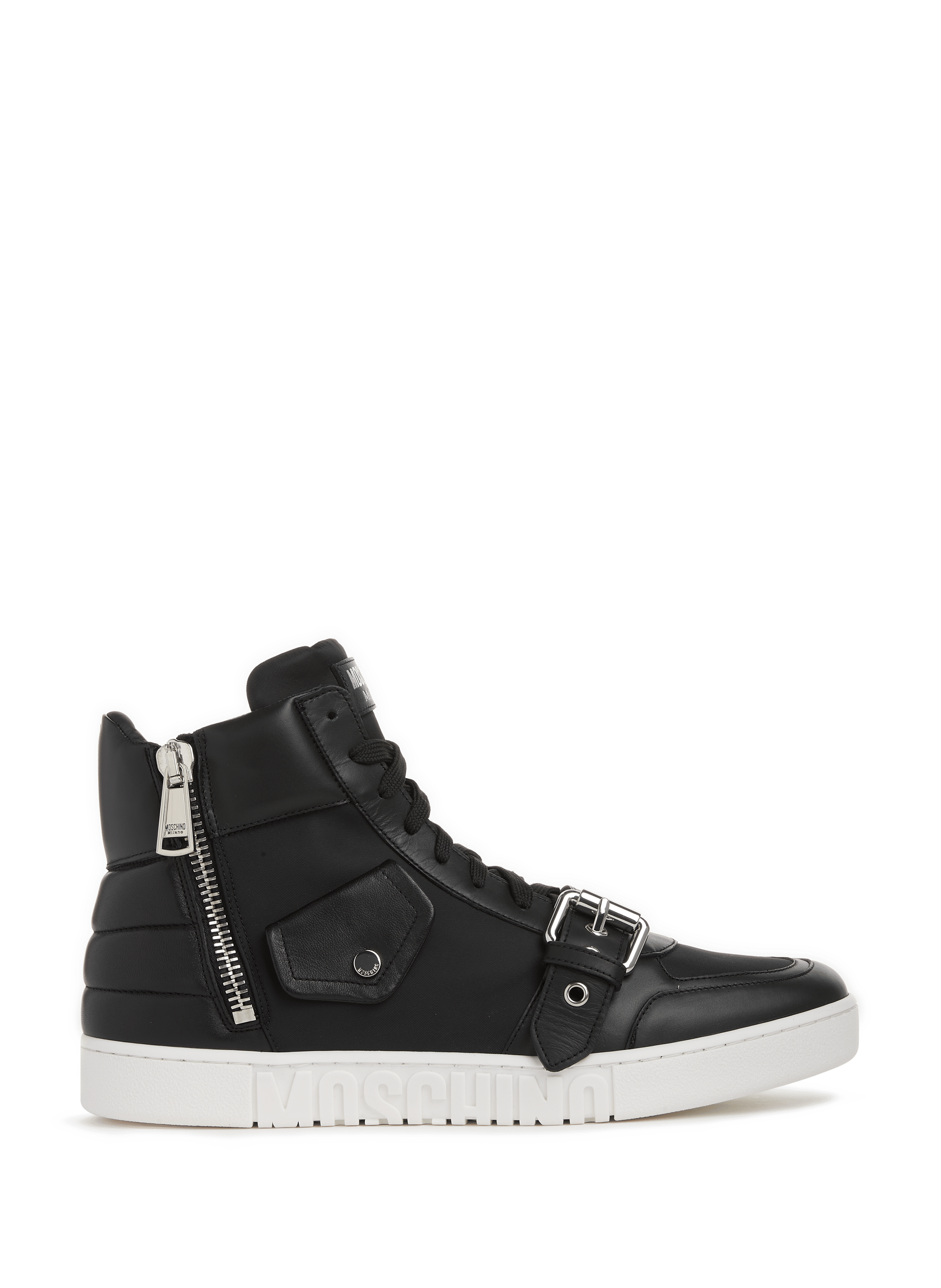 moschino high top sneakers