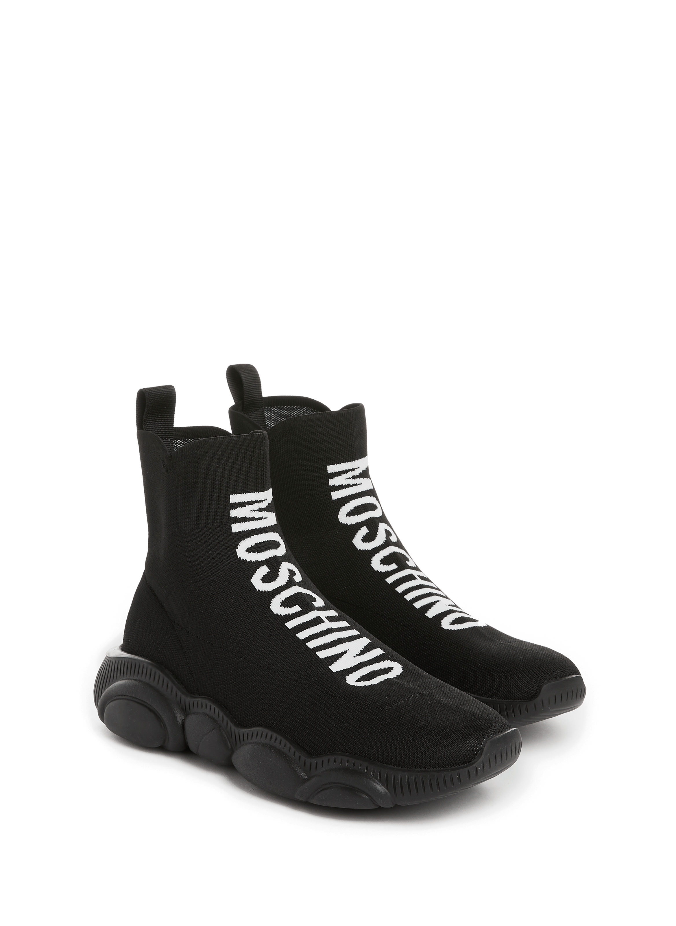 moschino teddy sock sneakers