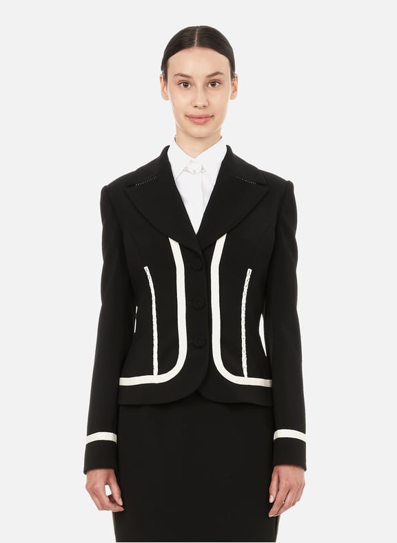 Single-breasted blazer Black by MOSCHINO MOSCHINO Single-breasted blazer Black